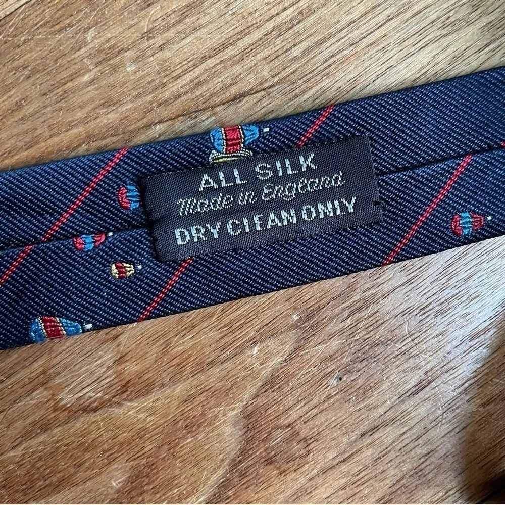 Vintage H. P. Scott Hot Air Balloon Novelty Silk Men’s Tie